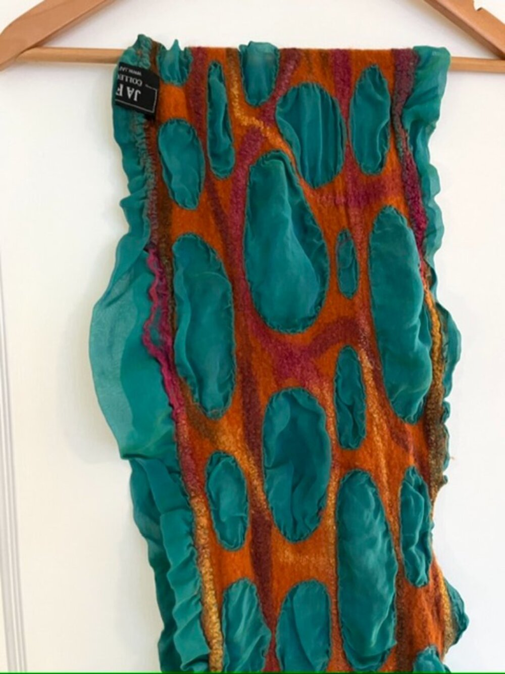 Janice Arnold JA Felt Nuno Felted Wool and Silk Scarf